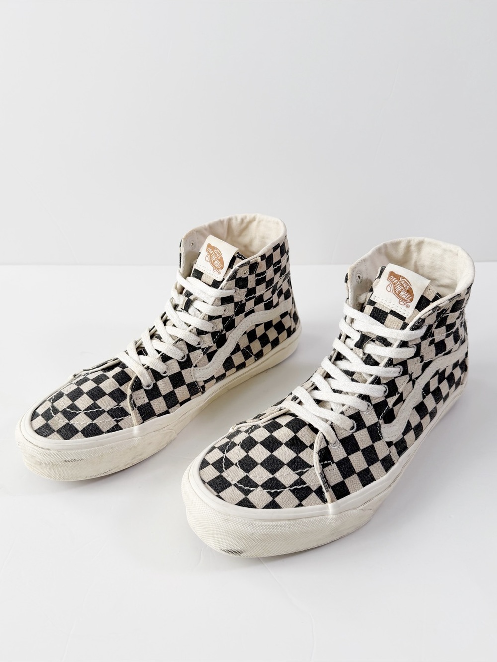 VANS Men Eco Theory Sk8-Hi Tapered Checkerboard High Top Sneaker US10 Unisex